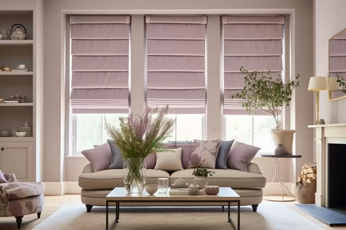 Rèm Roman xếp lớp cửa sổ giá tốt nhất - Màn Cửa Đẹp